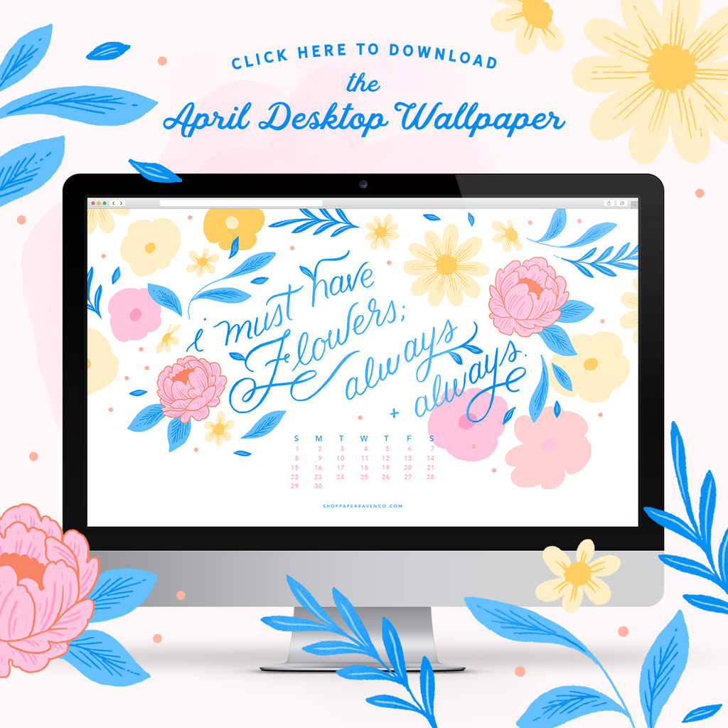 April 2018 Illustrated Wallpaper