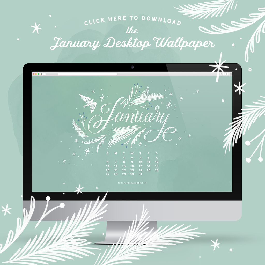 Happy New Year! The January 2019 Illustrated Desktop Wallpaper