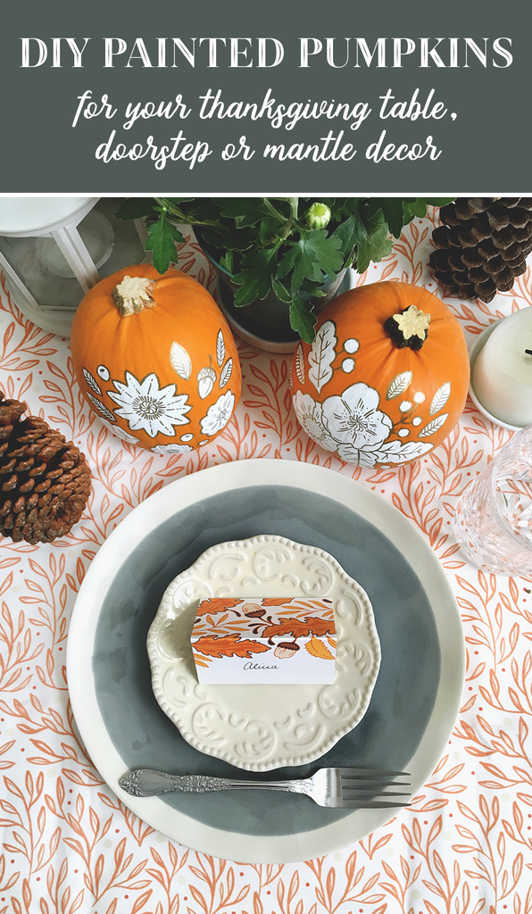 DIY Gold Painted Pumpkins