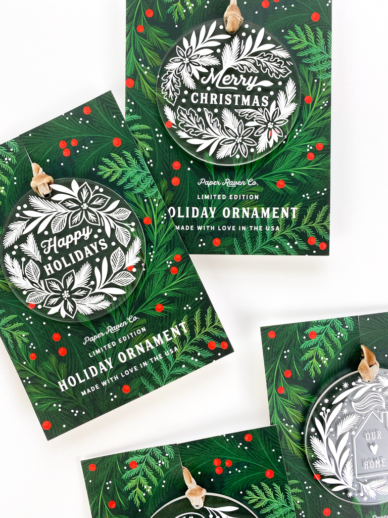 Set of 6: Limited Edition Acrylic Ornaments