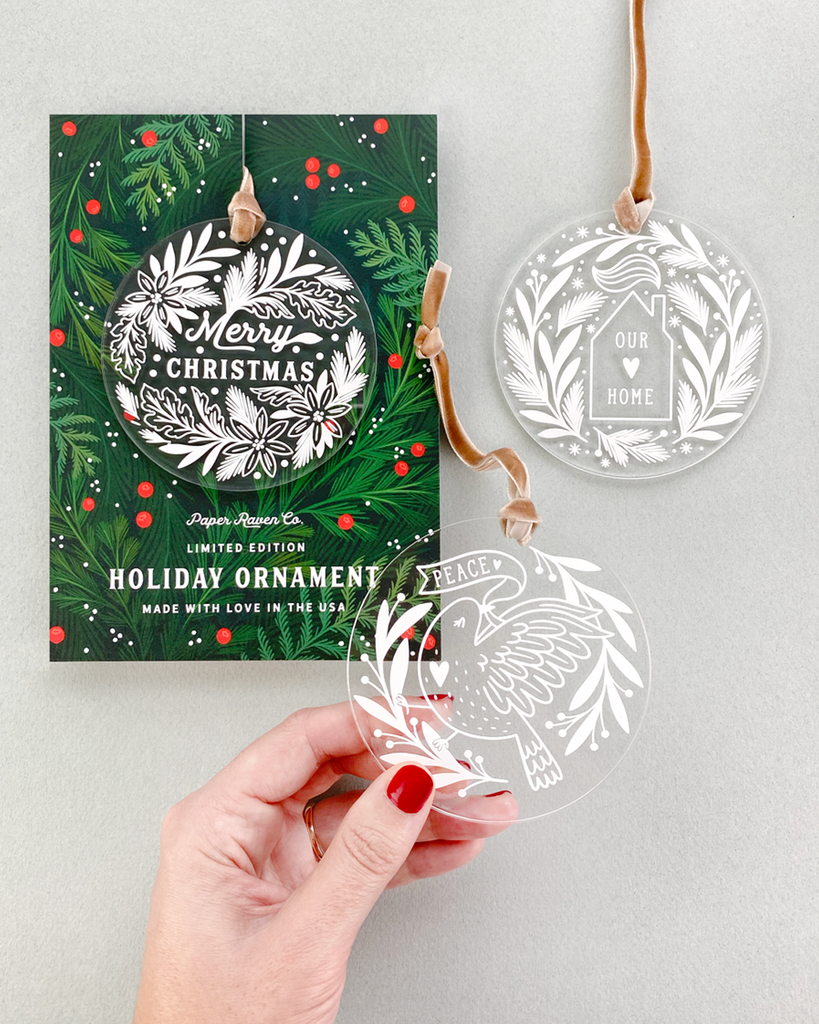 Set of 6: Limited Edition Acrylic Ornaments