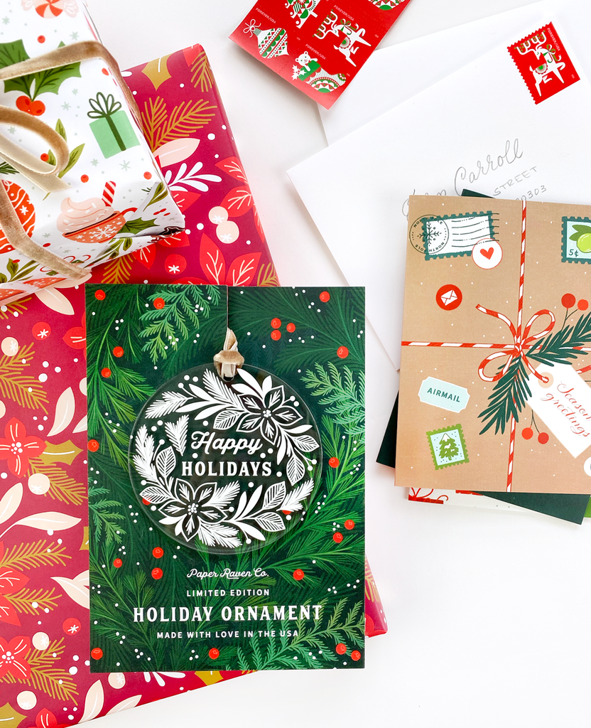 Limited Edition Acrylic Ornament: Happy Holidays