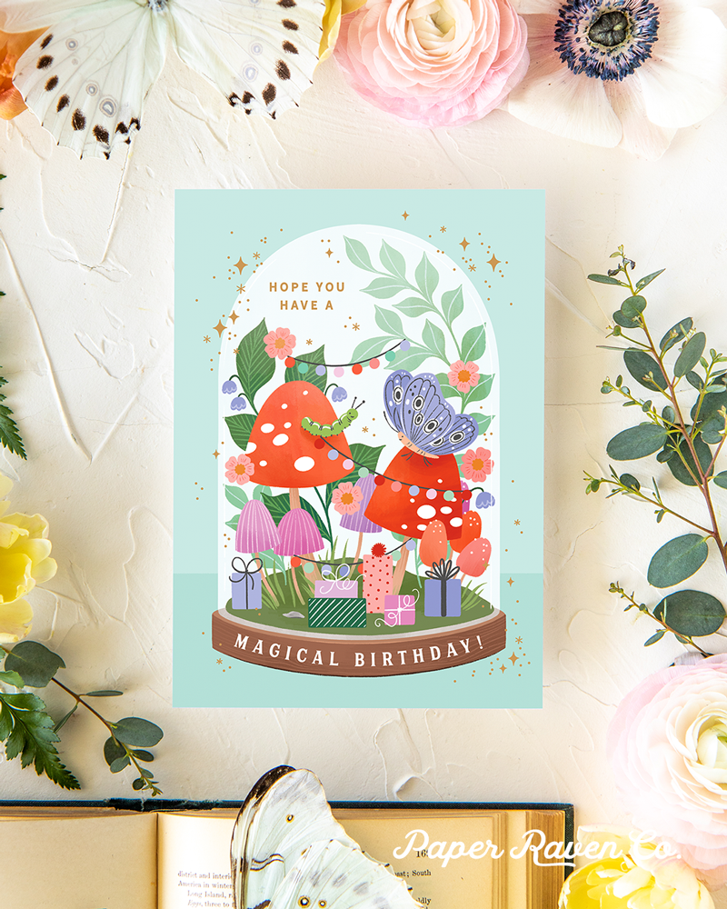 Magical Birthday Terrarium Card