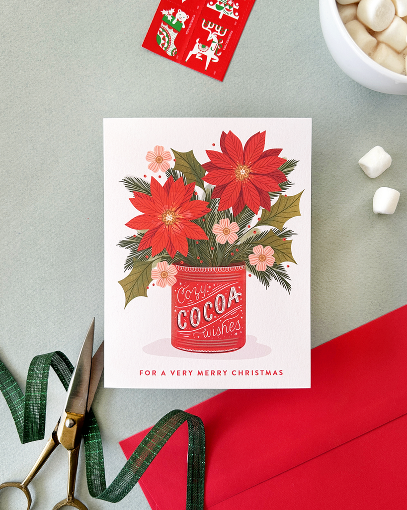 Cozy Cocoa Wishes Holiday Card