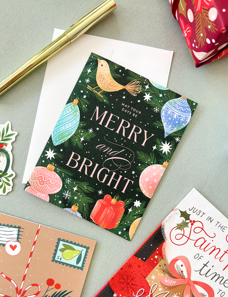 Merry and Bright Holiday Card