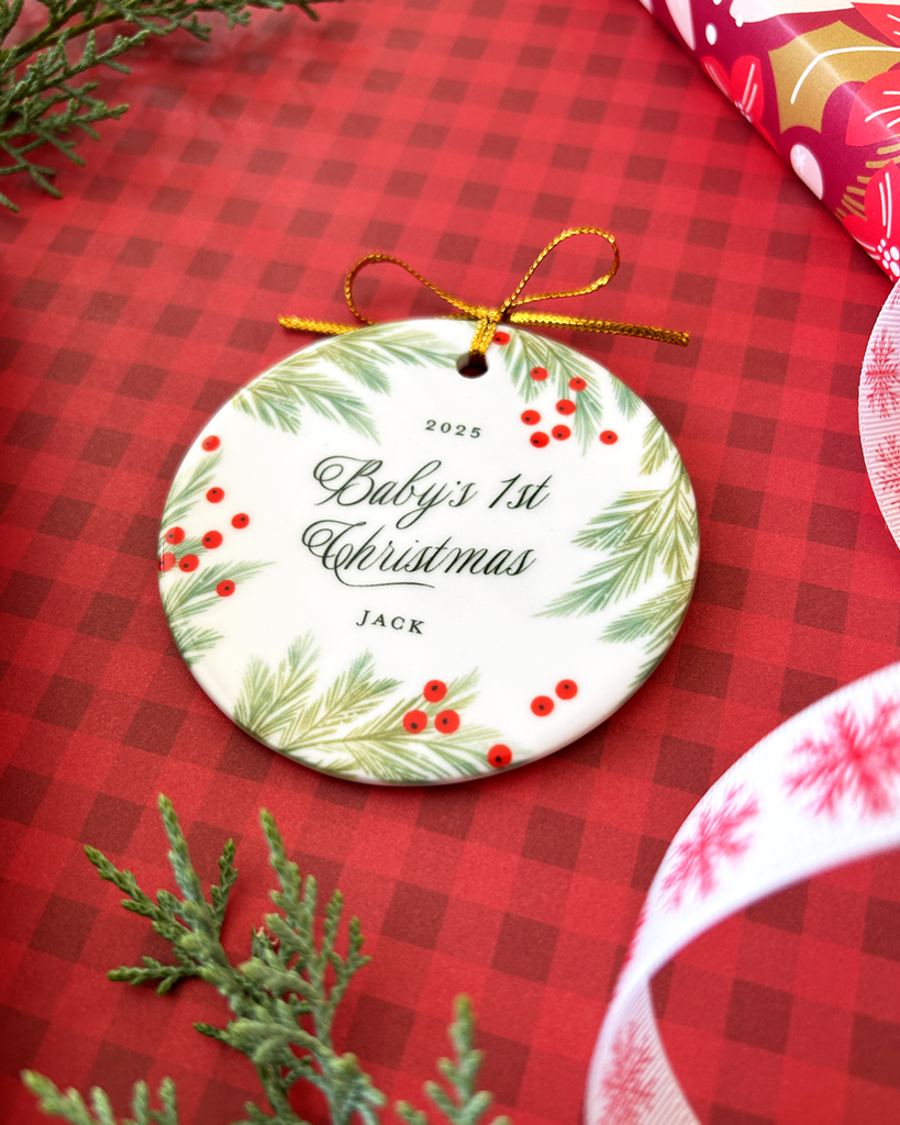 Baby's First Christmas Personalized Ornament