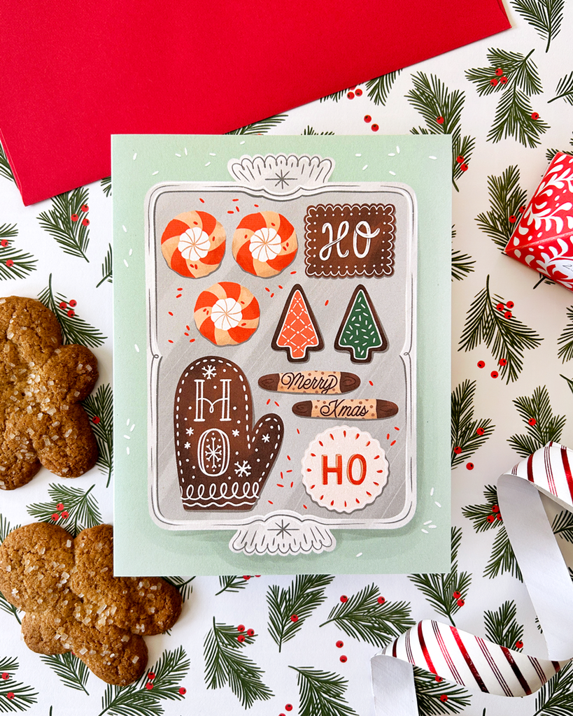 Santa's Cookie Tray Card