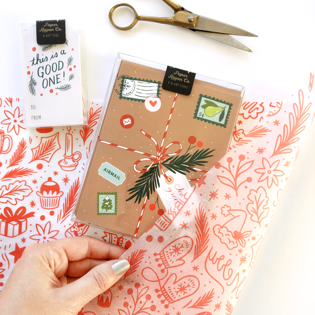 Brown Paper Packages Holiday Card