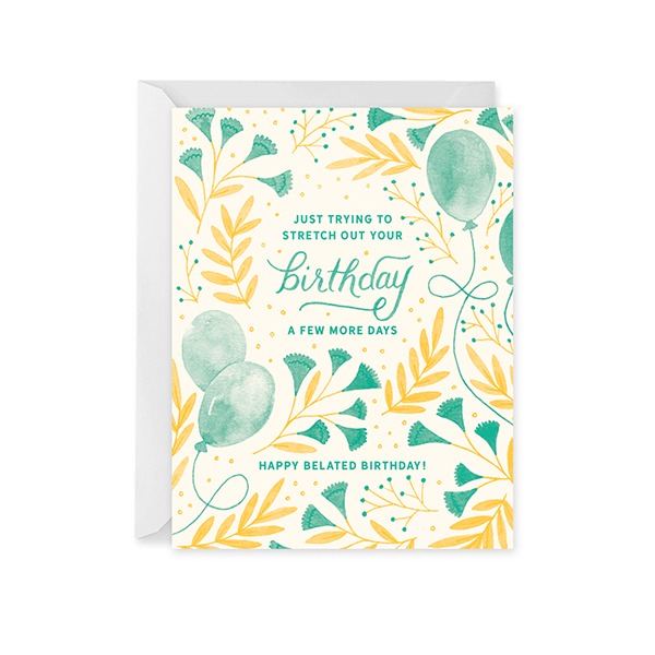 Belated Birthday Card