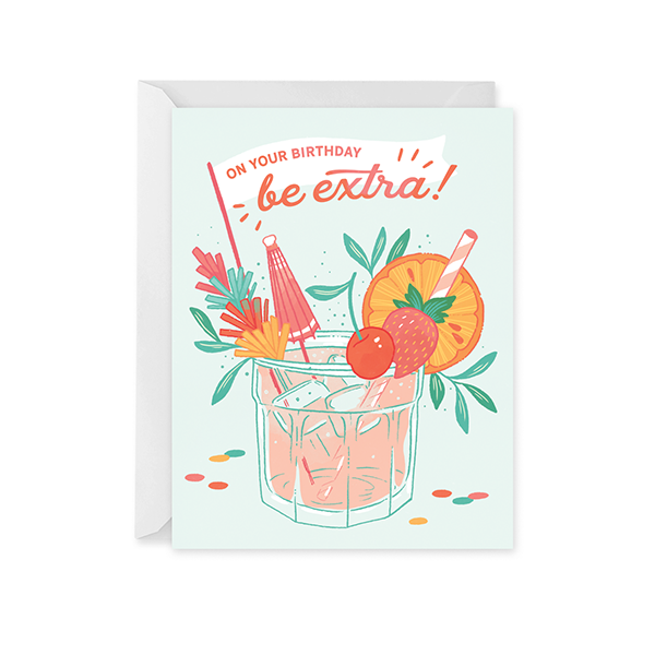 Birthday Cocktail Card