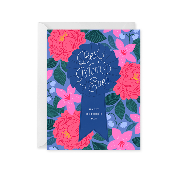 Blue Ribbon Mom Card