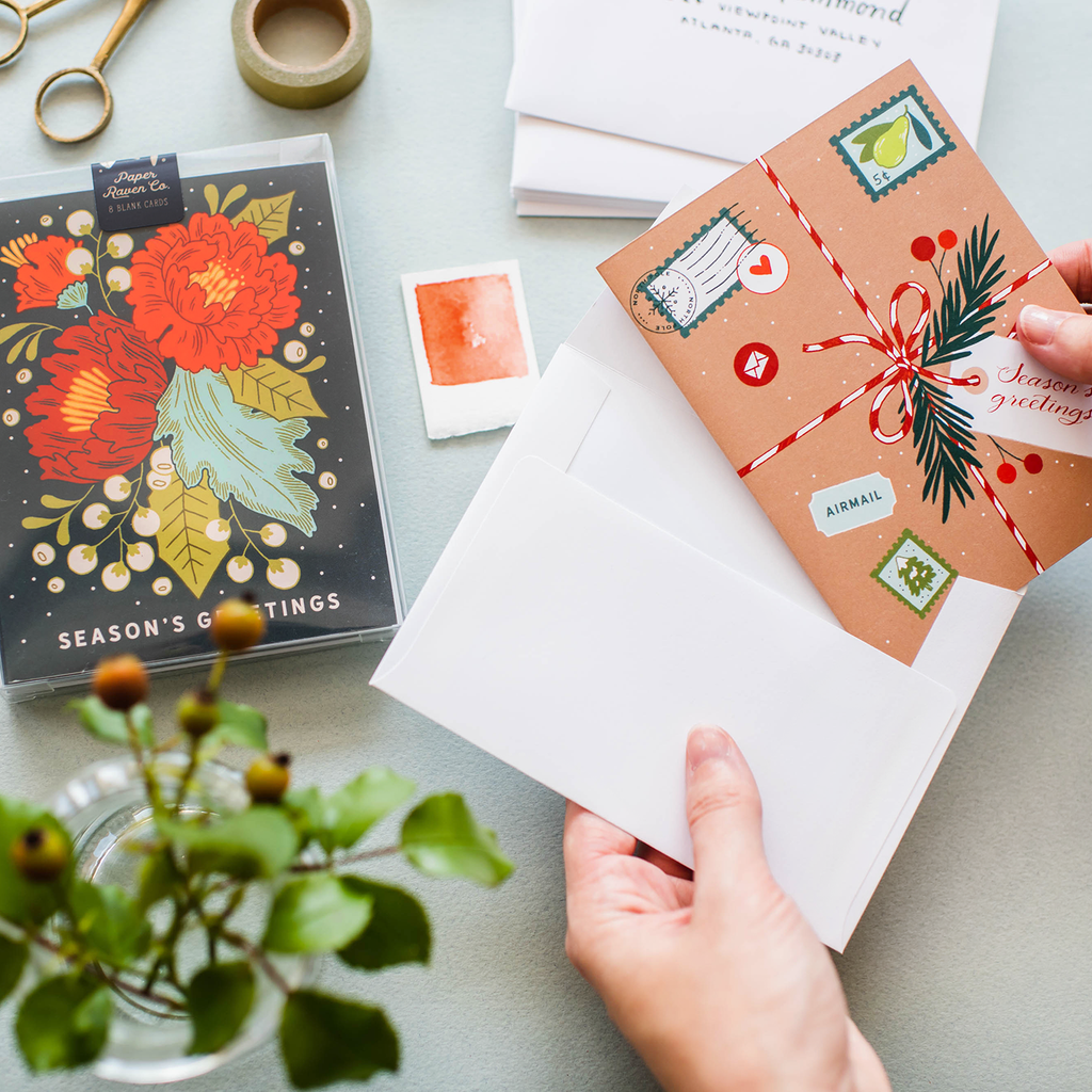 Brown Paper Packages Holiday Card