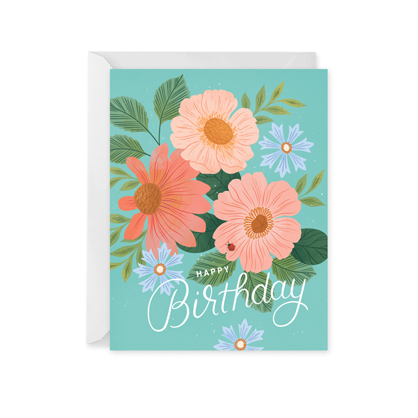 NEW! Floral Cluster Birthday Card