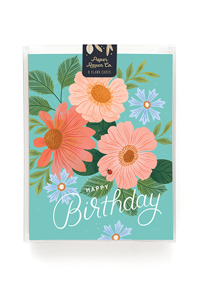 NEW! Floral Cluster Birthday Card