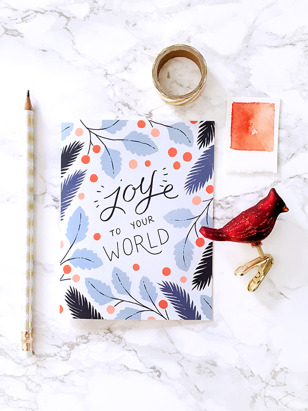 Joy to Your World Holiday Card