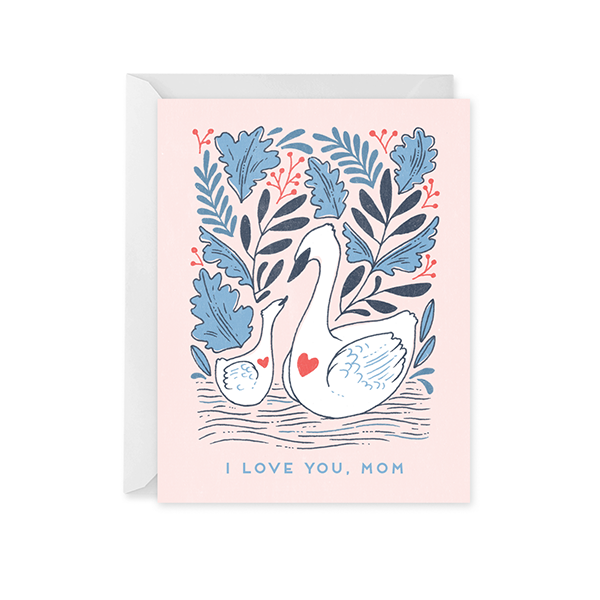 Swan Mom Card