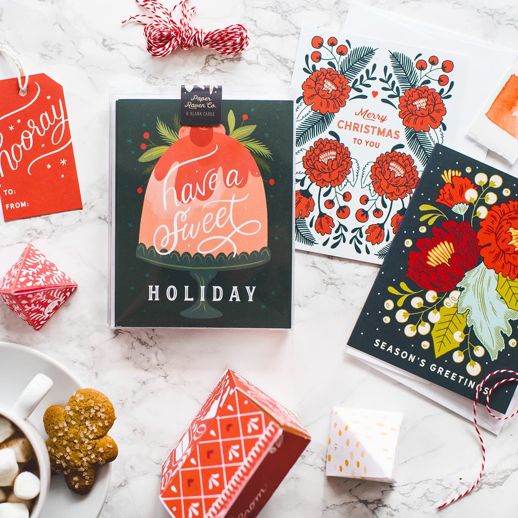 Christmas Rose Holiday Card